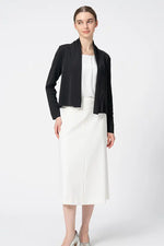 Washable Wool Knit: Short Line Cardigan