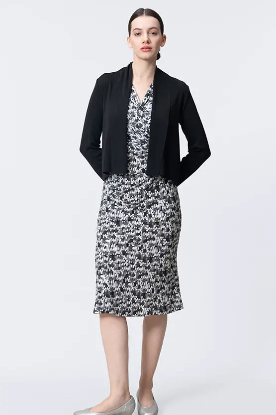 Washable Wool Knit: Short Line Cardigan