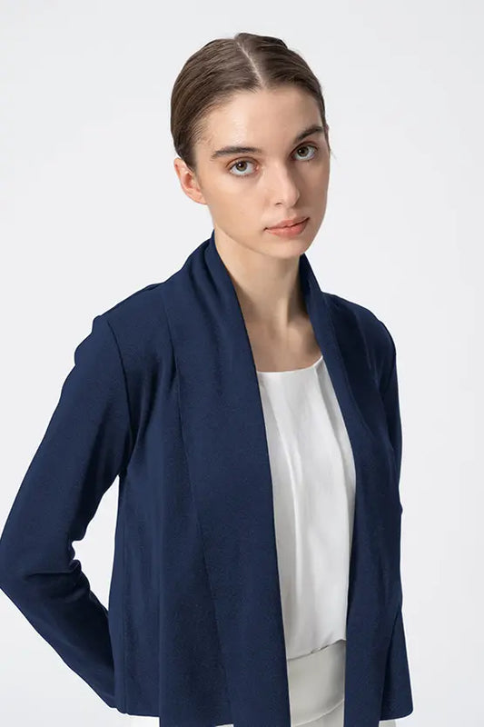 Washable Wool Knit: Short Line Cardigan