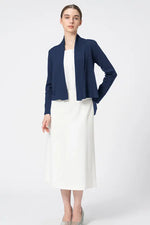 Washable Wool Knit: Short Line Cardigan