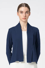 Washable Wool Knit: Short Line Cardigan