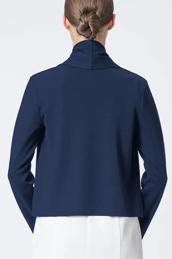 Washable Wool Knit: Short Line Cardigan