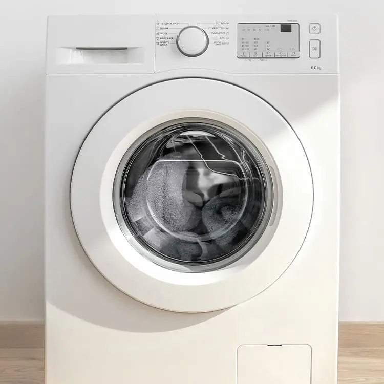 Amazingly, it's machine washable and requires no ironing