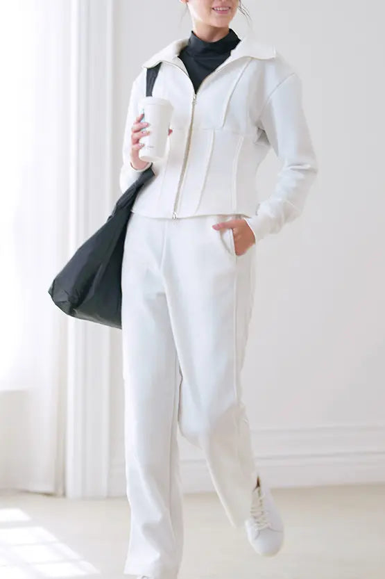 Space Material: Corset Zip-Up