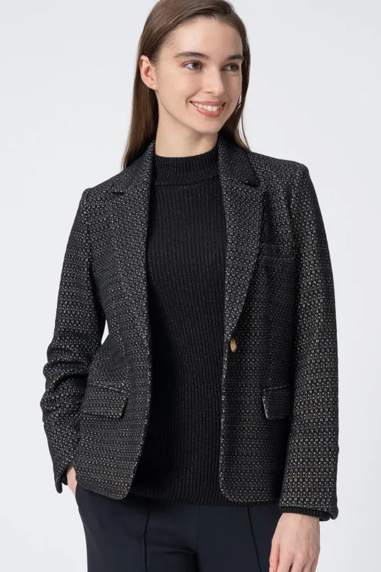 Lame Jacquard: Tailored Jacket