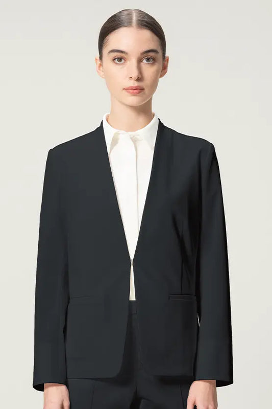 Tech Jersey: Collarless Jacket