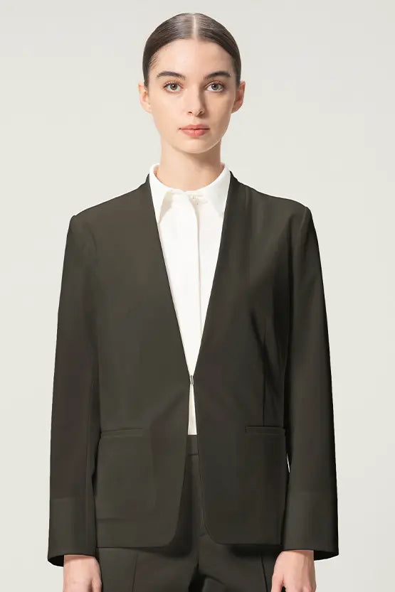 [Cool Tech Jersey] Collarless Jacket