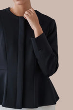 Space Material: Peplum Jacket