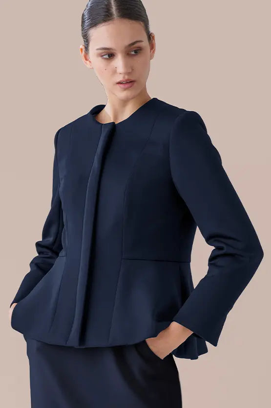Space Material: Peplum Jacket
