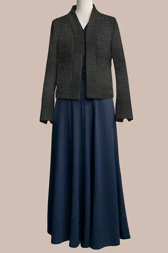 Lame Jacquard: Bolero-Length Jacket
