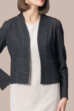 Lame Jacquard:Bolero-Length Jacket