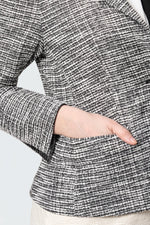 Stretch Lame Tweed: Tailored Jacket