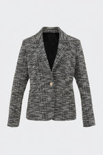 Stretch Lame Tweed: Tailored Jacket