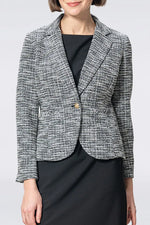 Stretch Lame Tweed: Tailored Jacket