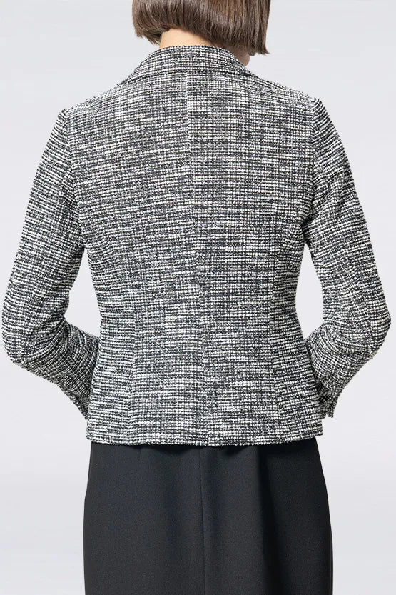 Stretch Lame Tweed: Tailored Jacket
