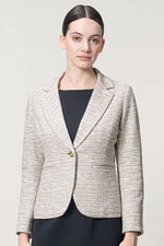 Stretch tweed: tailored jacket