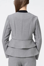 Marshmallow Tech: Double Peplum Jacket