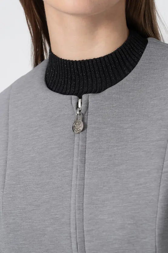 Marshmallow Tech: Double Peplum Jacket
