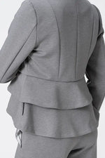 Marshmallow Tech: Double Peplum Jacket
