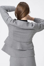 Marshmallow Tech: Double Peplum Jacket