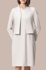 Smart Stretch Front Hook Collarless Jacket