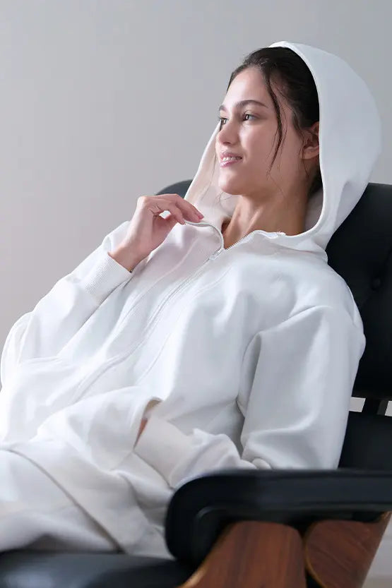 Space Material: Ribbed Hoodie