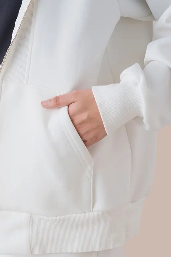 Space Material: Ribbed Hoodie