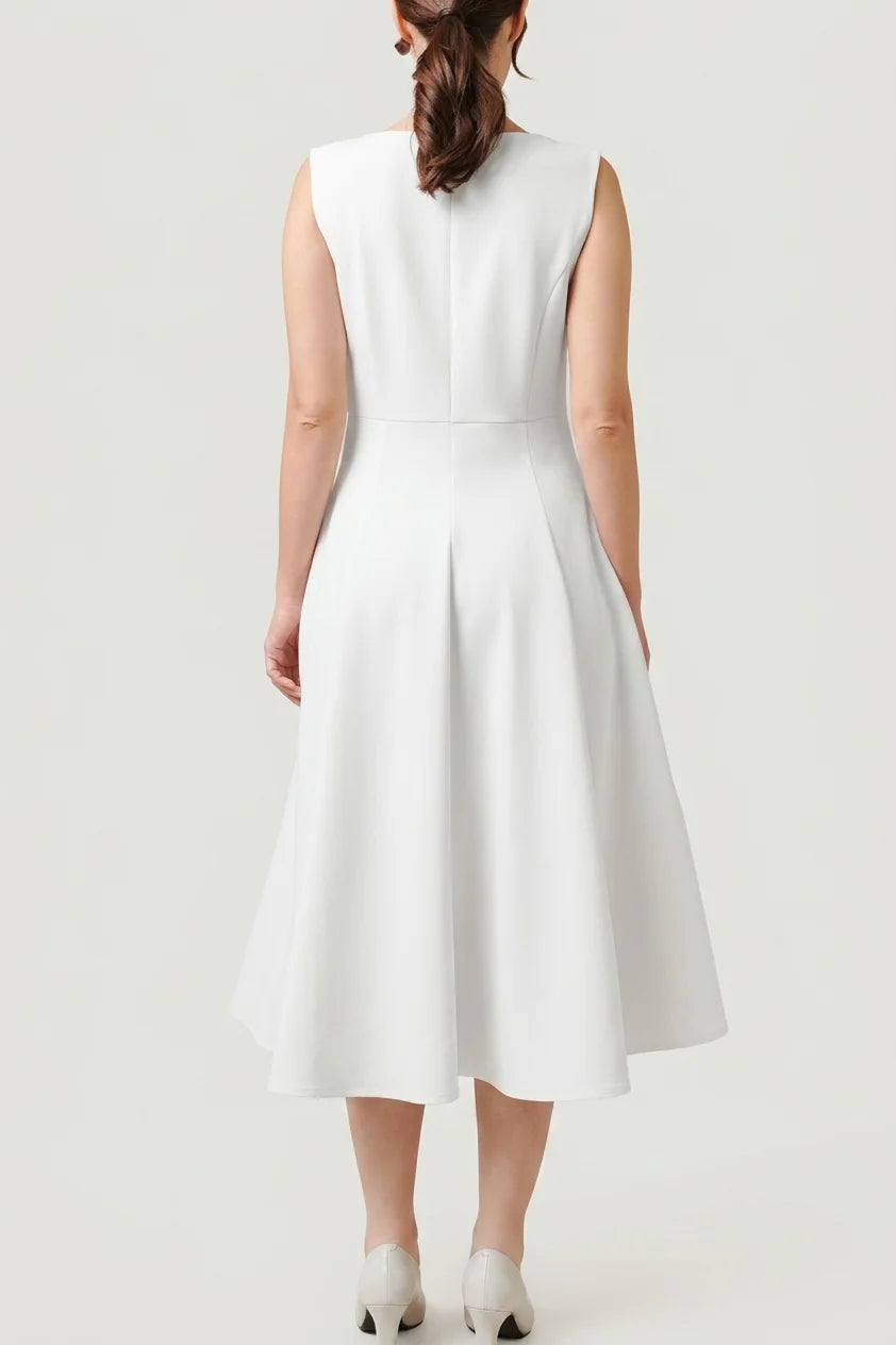 Active Stretch: Short A-Line Front Zip Dress