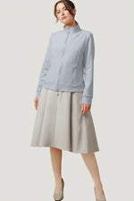 Active Stretch: Short A-Line Front Zip Dress