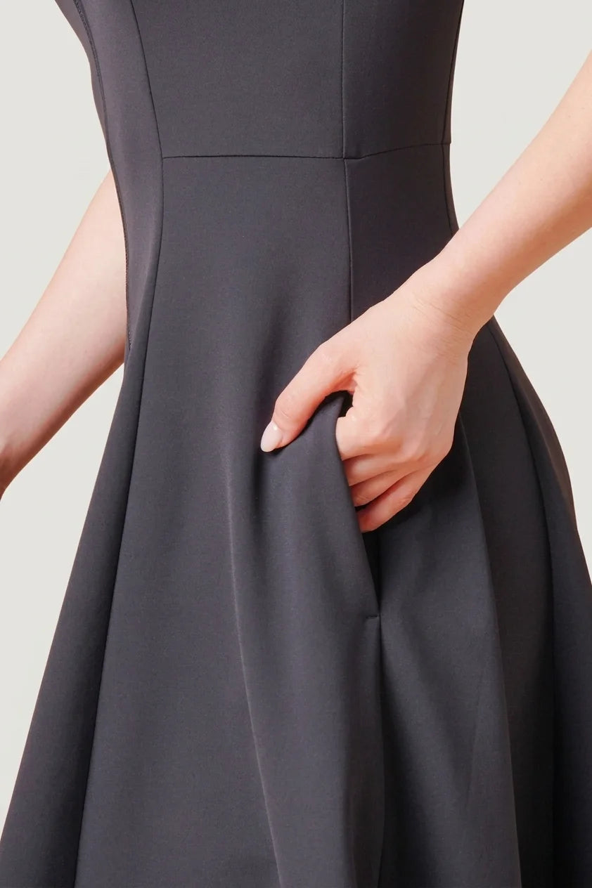 Active Stretch: A-Line Front Zip Dress