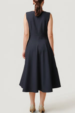 Active Stretch: Short A-Line Front Zip Dress