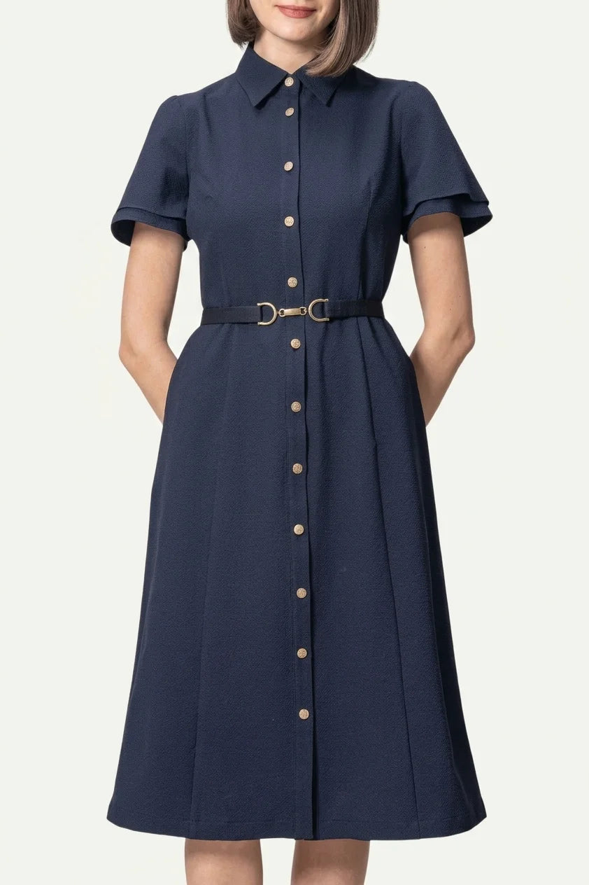 Stretch soccer: shirt dress