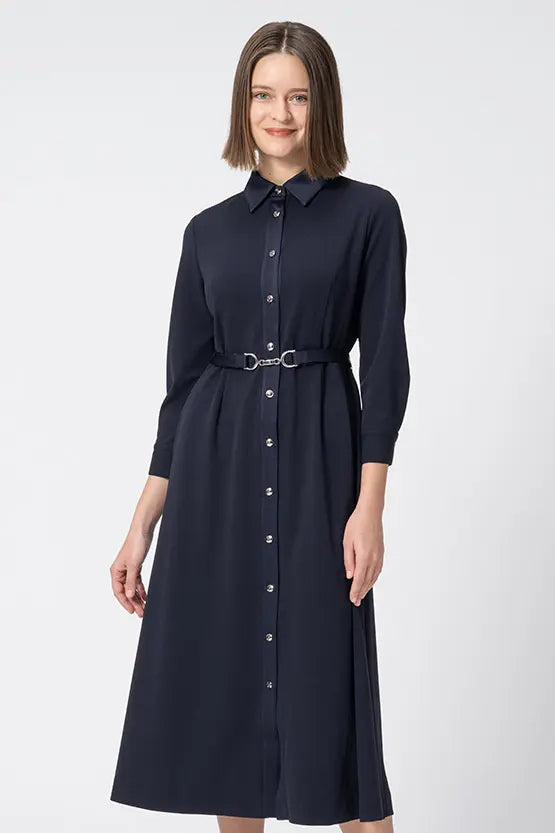 Comfort Georgette: Shirt Dress