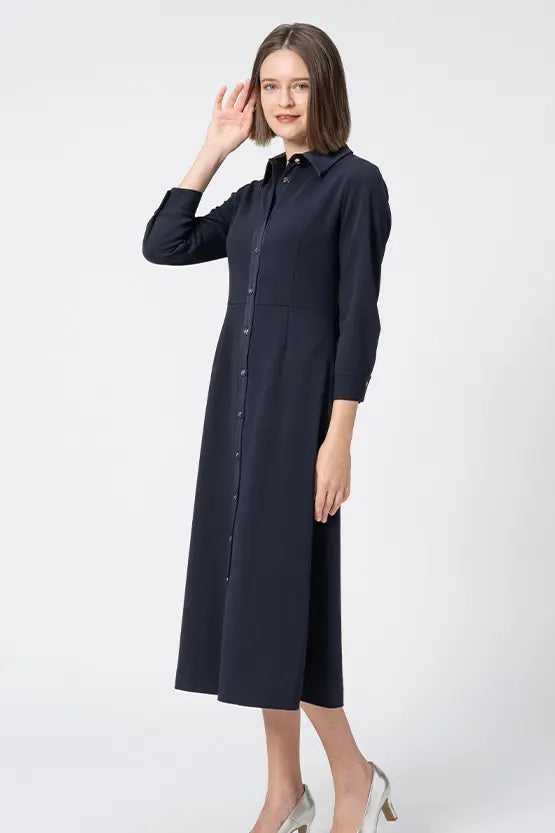 Comfort Georgette: Shirt Dress