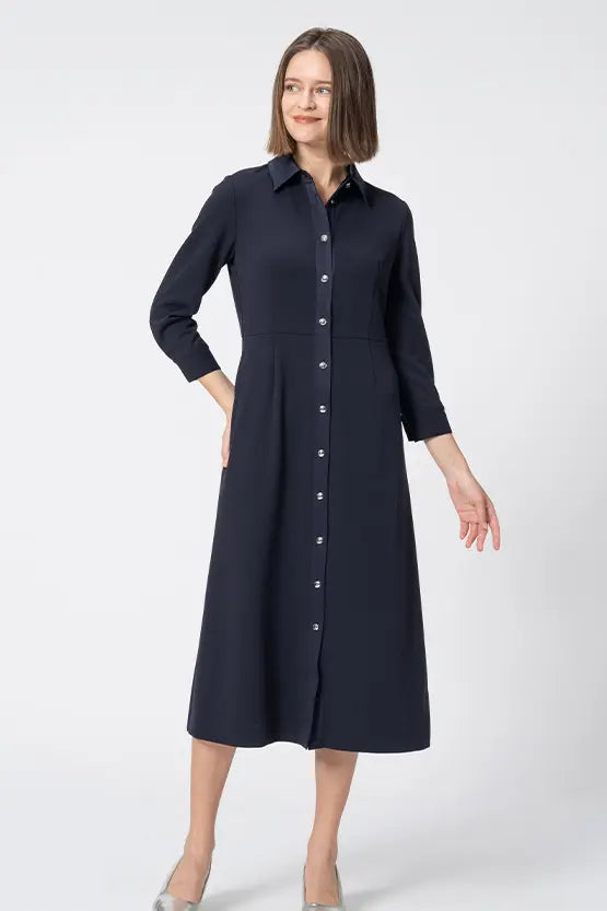 Comfort Georgette: Shirt Dress