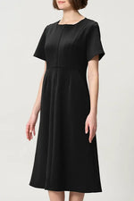 Space Material: A-line Front Zip Dress