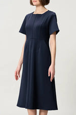Space Material: A-line Front Zip Dress
