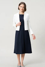 Space Material: A-line Front Zip Dress