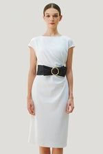 Anti-see-through: T-dress with sash