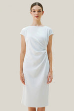 Active Stretch: Active Stretch White Sash T-Dress