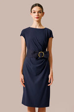 Cotton blend cool-to-the-touch t-shirt with sash.