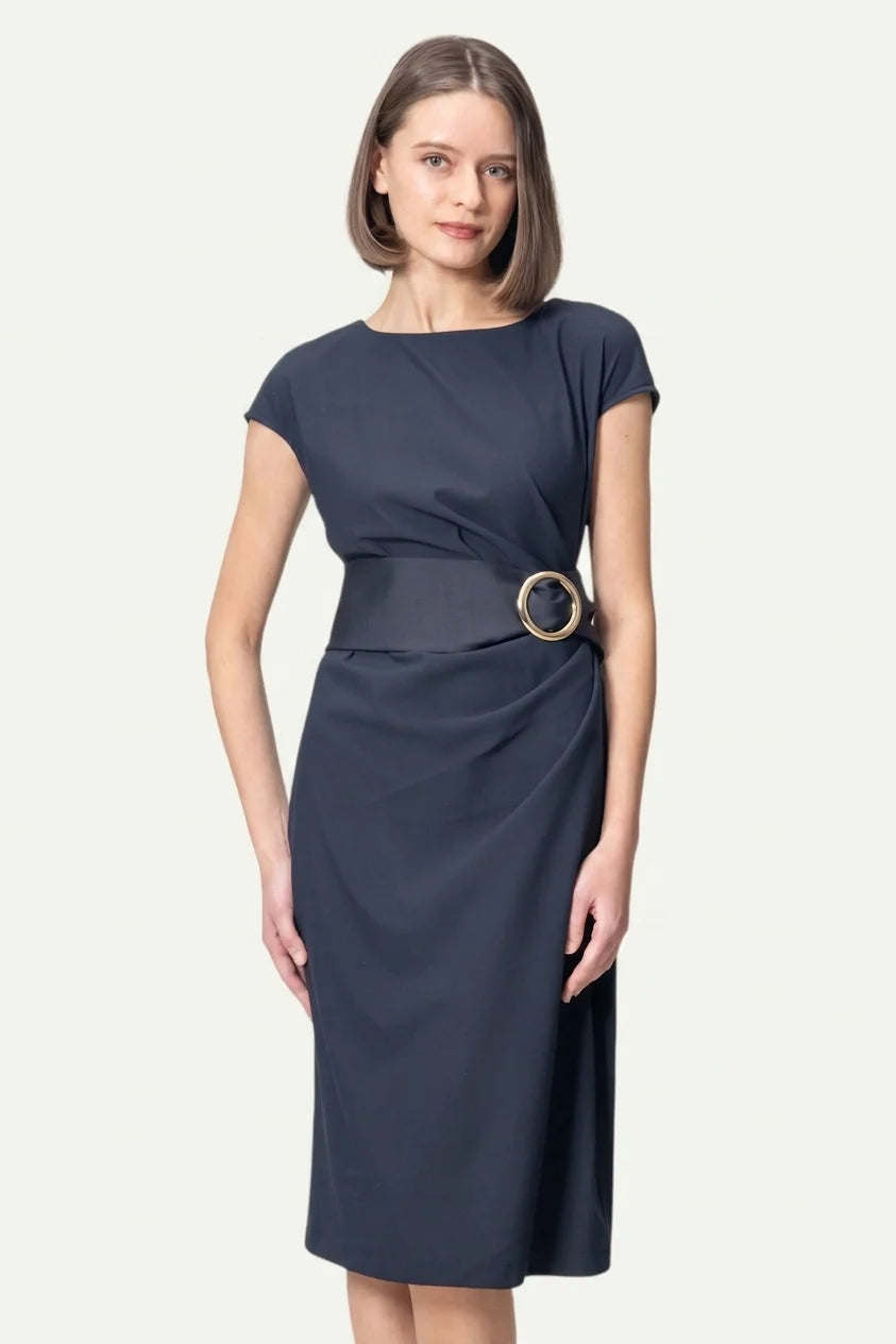 Cotton Blend Soft-Touch: T-shirt with sash