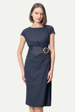 Cotton Blend Soft-Touch: T-shirt with sash