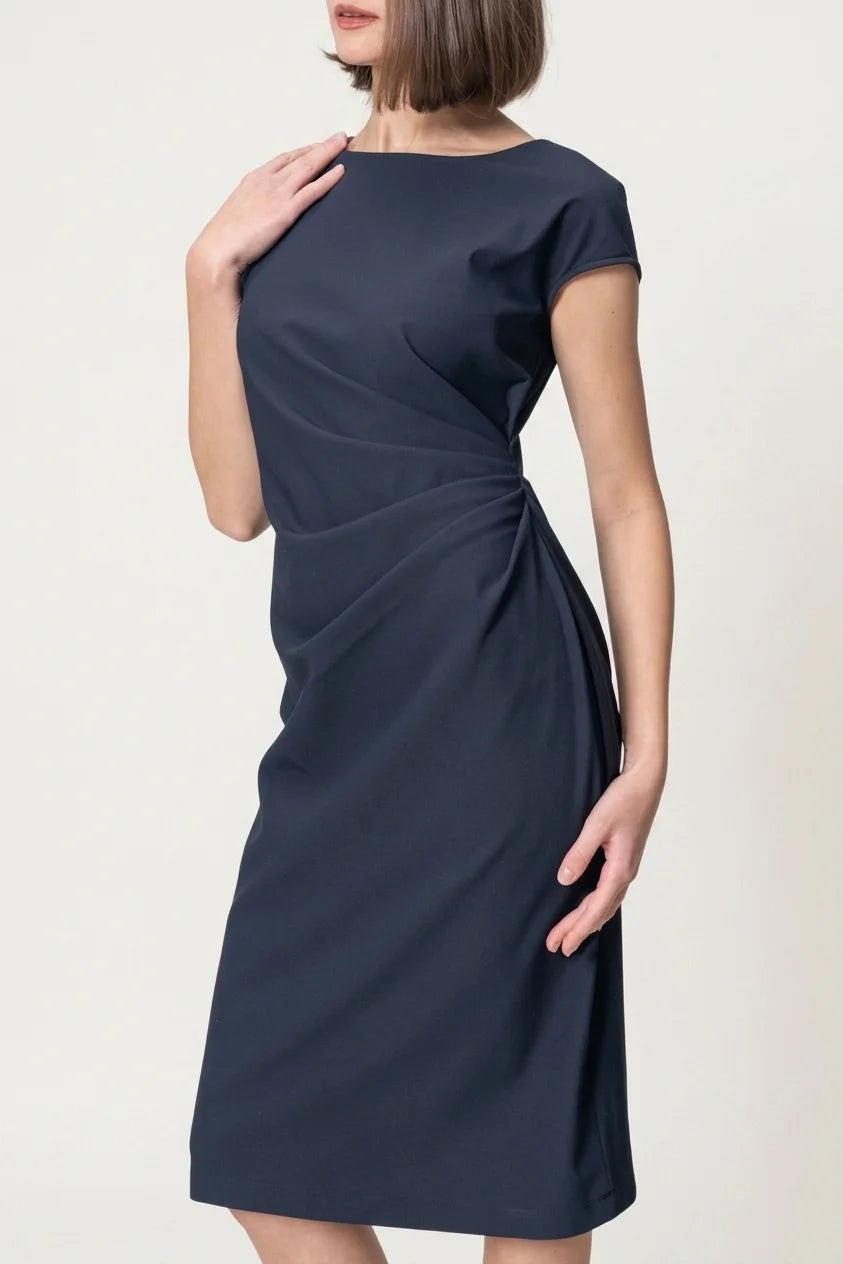Cotton Blend Soft-Touch: T-shirt with sash