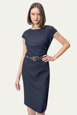 Cotton Blend Soft-Touch: T-shirt with sash