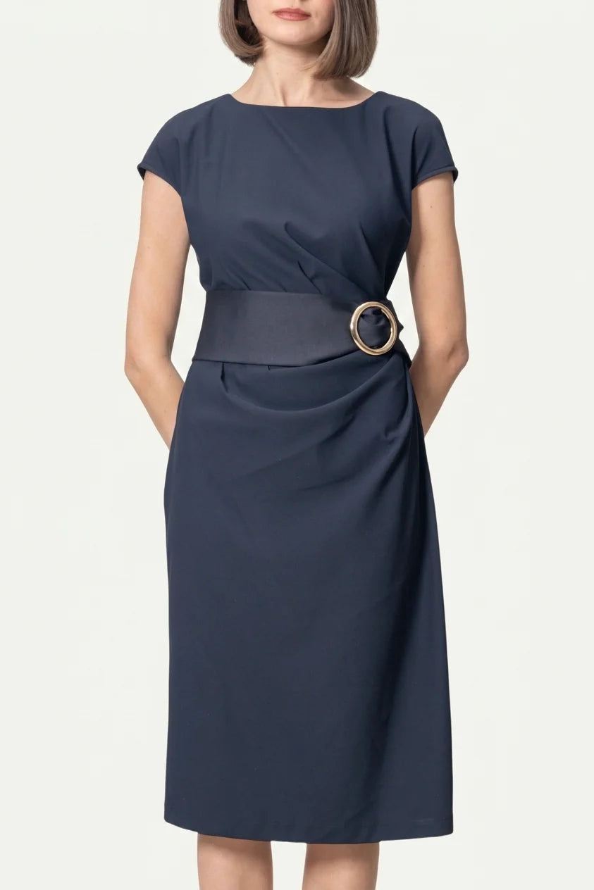 Cotton Blend Soft-Touch: T-shirt with sash