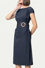 Cotton Blend Soft-Touch: T-shirt with sash