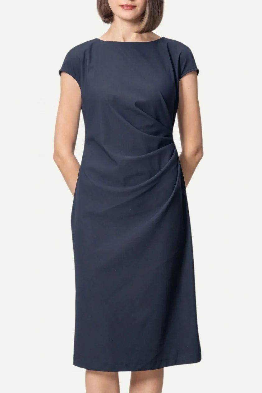 Cotton Blend Soft-Touch: T-shirt with sash