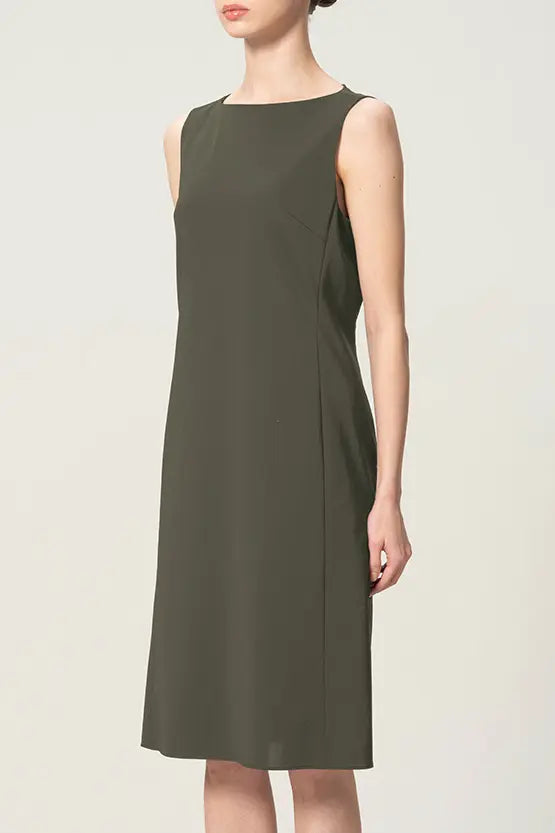 Tech Jersey: Minimalist Dress - Midi Length