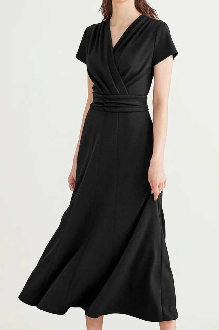 Hard-Twist Stretch / Comfort-Function: Smooth Twist Long Marilyn Dress